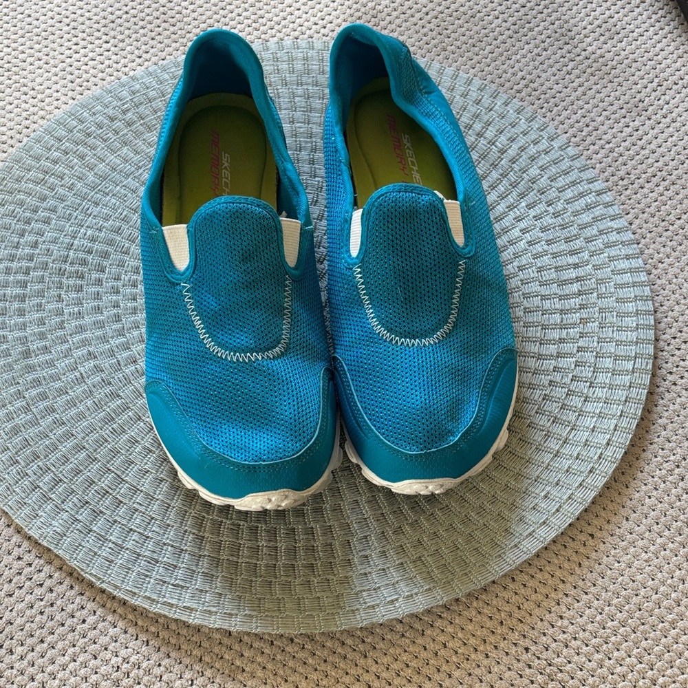 Skechers Teal Slip-On Shoes